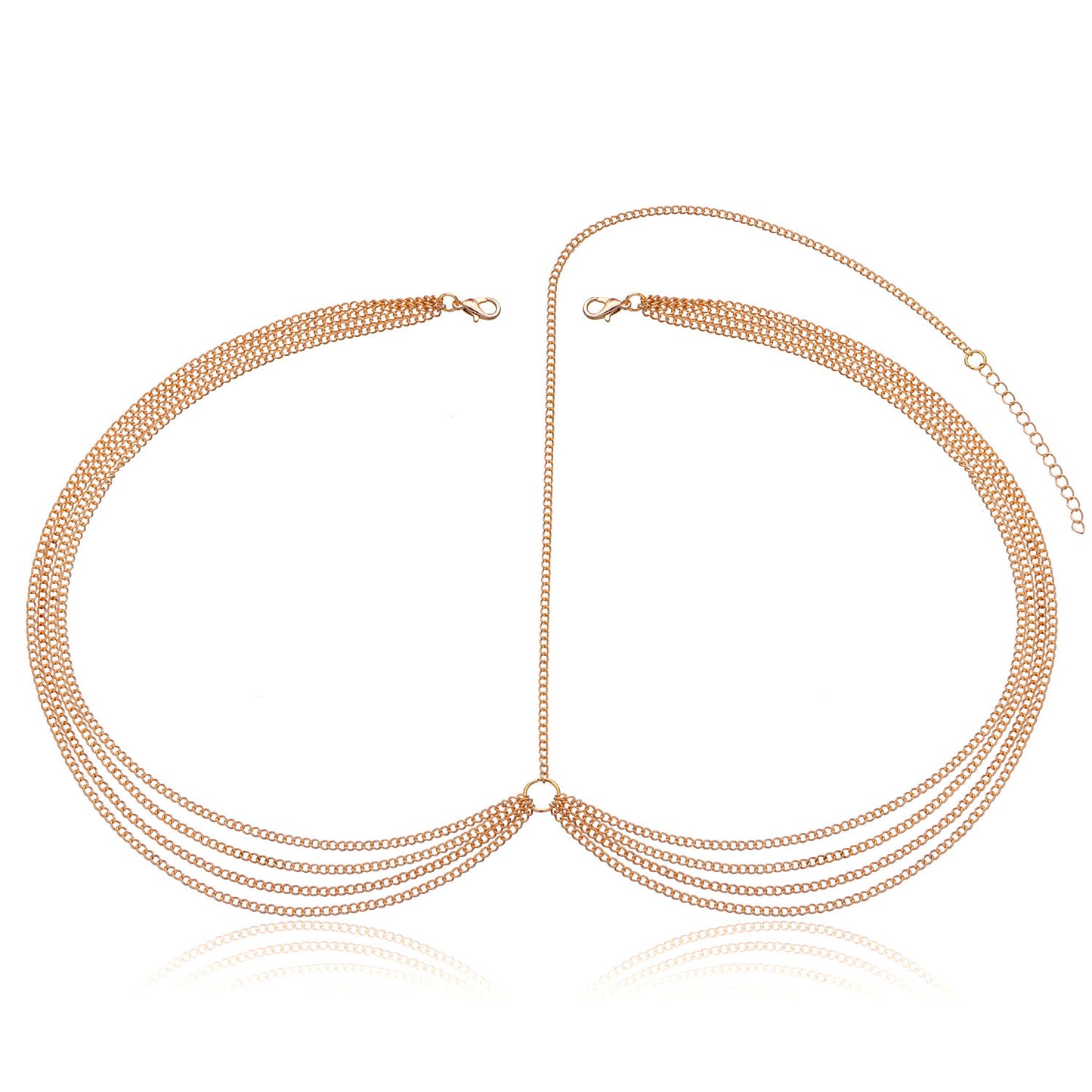 Women's Geometric Checkered Alloy Hair Chain Headband