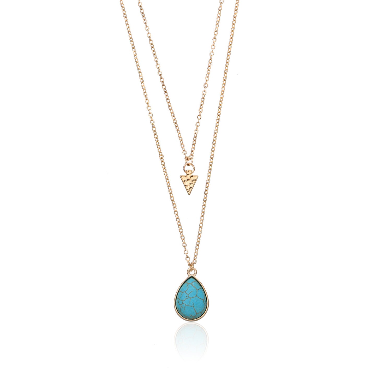 Punk Fashion Geometric Alloy Cross Pendant Necklace for Women