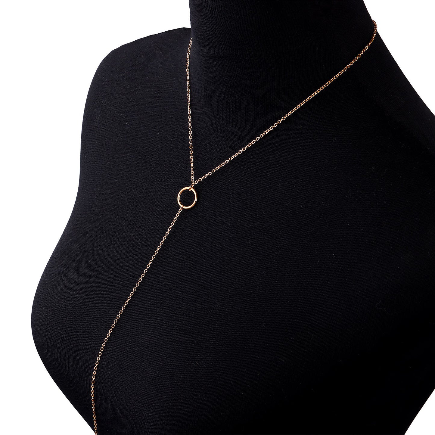 Vintage U-Shaped Waist Chain for Women Retro Bikini Body Chain Single Cross Chain Adjustable Waist Jewelry