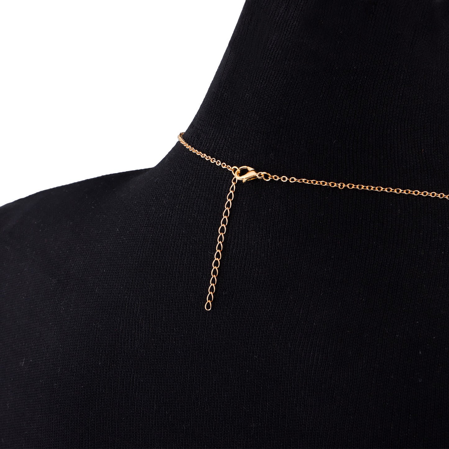 Women's U-Shaped Body Chain with Cross Chain Design Handmade Crystal Beaded Minimalist Sexy Jewelry