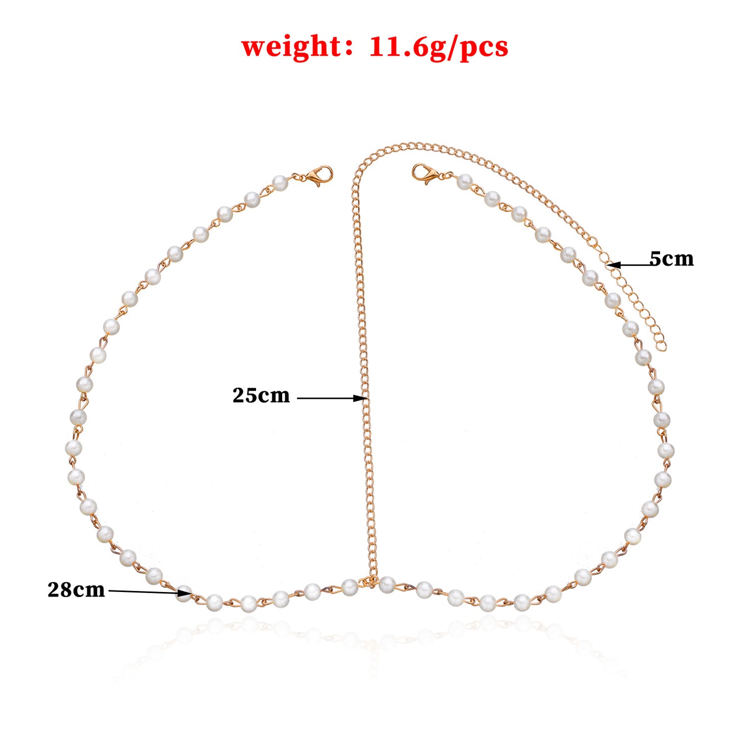Handmade Pearl Headband for Women Teardrop Shape Bohemian Minimalist Hair Accessory Checkered Pattern Hairband Hair Ornament