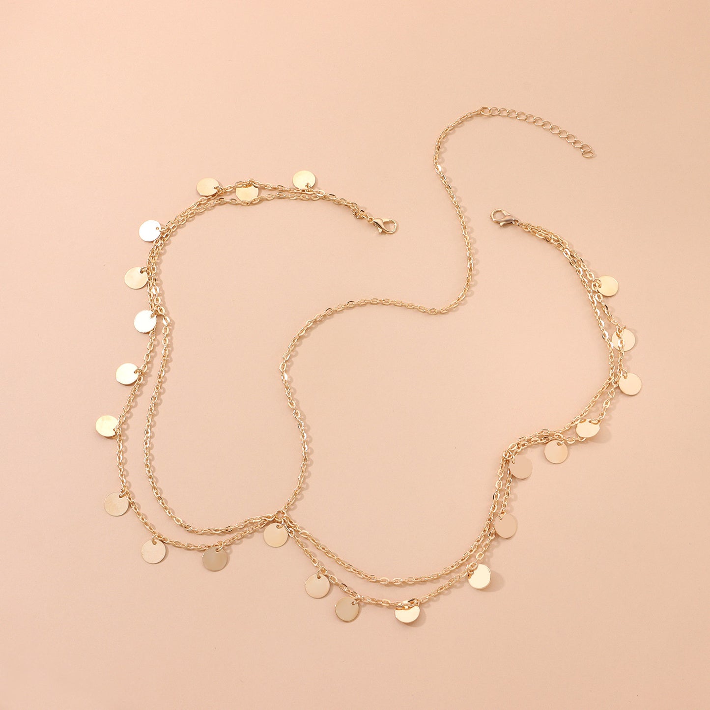 Shiny Sequined Wave Fringe Crown Headband for Women Tartan Pattern Alloy Hair Accessory