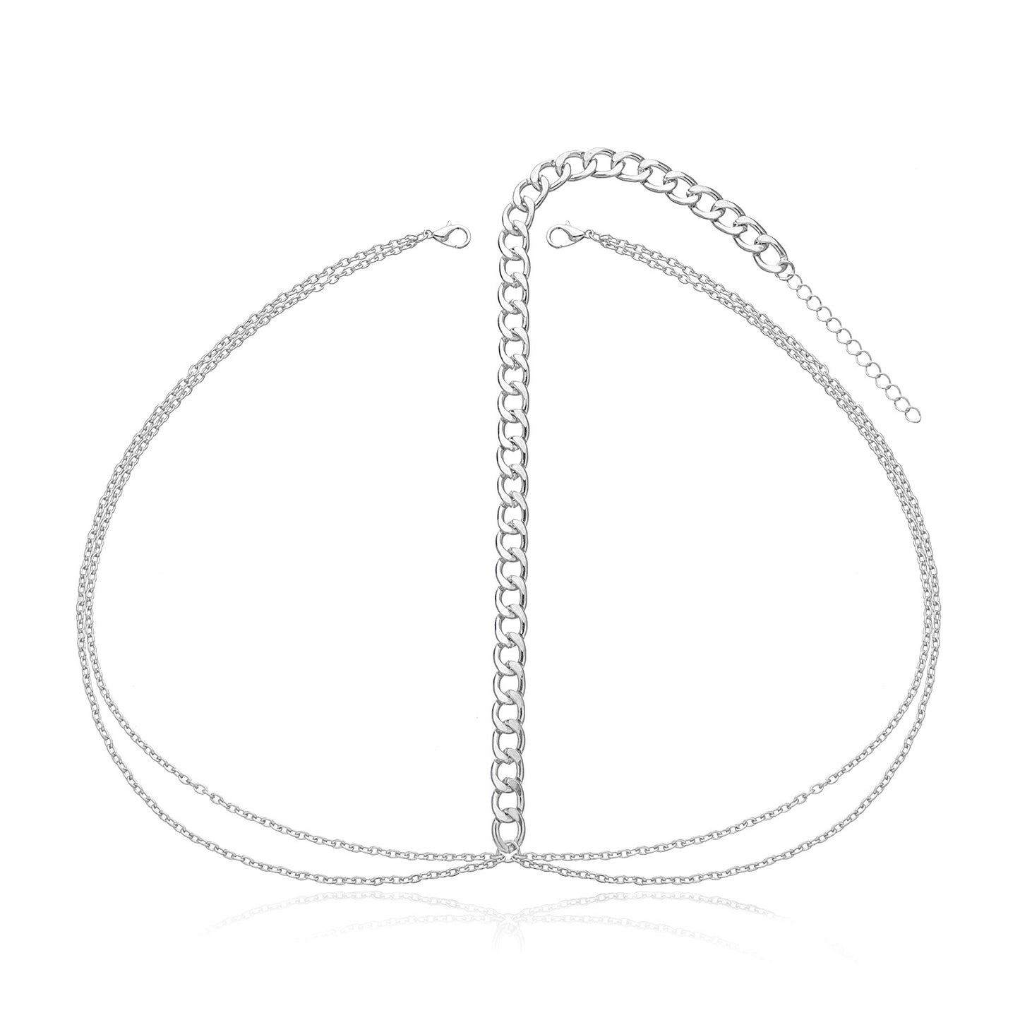 Western Style Multi Layer Tassel Head Chain Crown Hair Accessory for Women Checkered Pattern Alloy Hairband Headpiece Fashion Headwear
