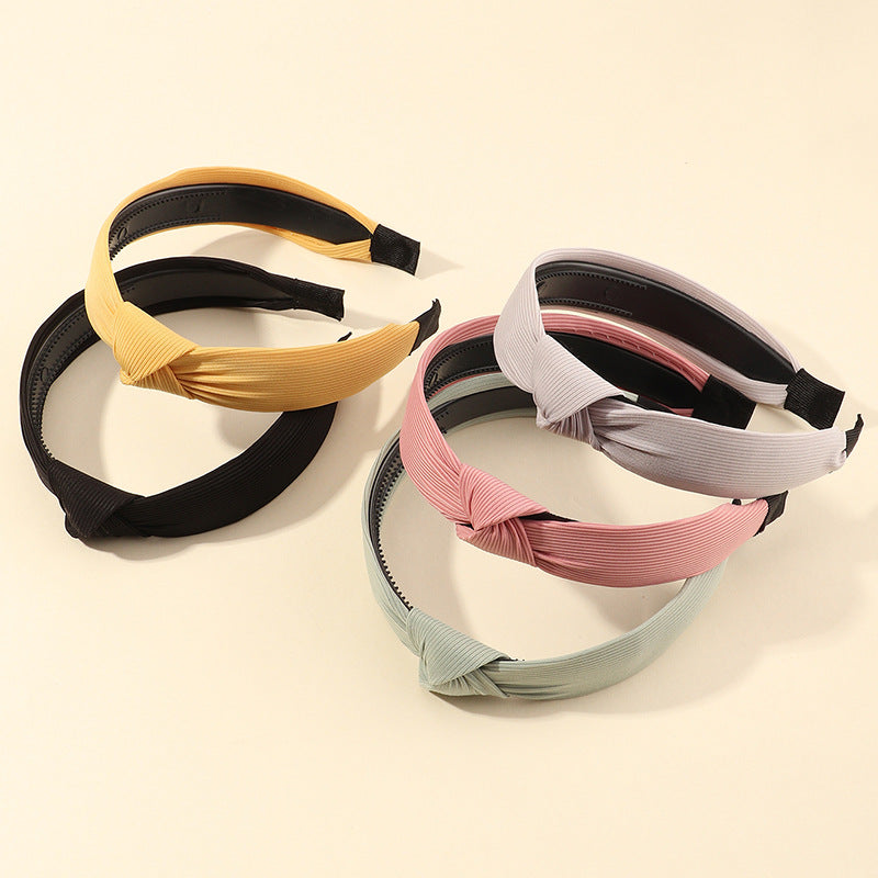 Conjunto de diademas de tela con formas geométricas y adornos 3D estilo princesa para niñas