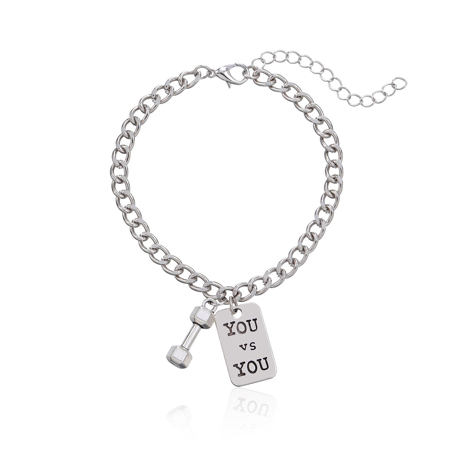 Women's Letter Style Alloy Plated Bracelet - Fashion Fitness Gym Jewelry for Travel Souvenir, Exhibition, Promotion, Employee Gift, Anniversary, Business Gift, Opening Ceremony