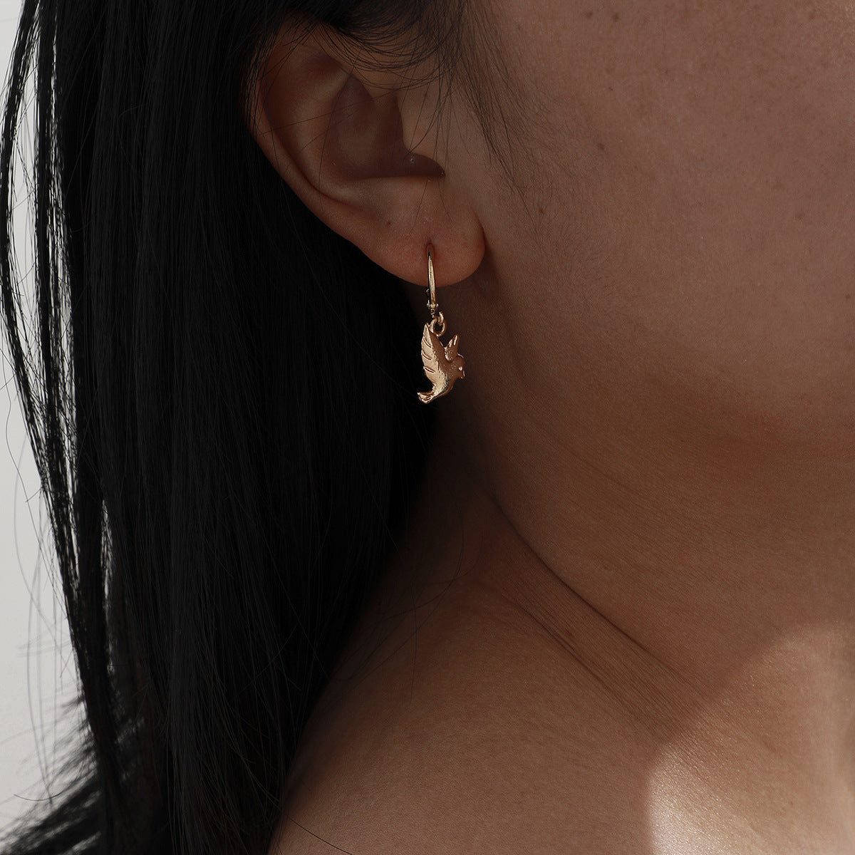Minimalist Alloy Plated Butterfly Earrings for Women