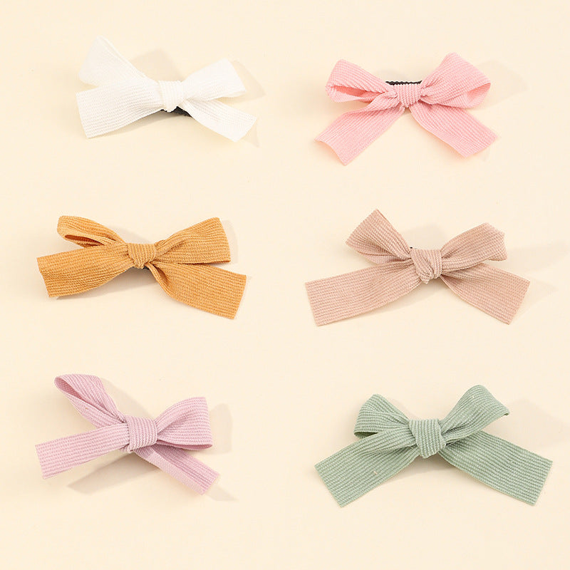 Lindo pasador de pelo con lazo para niñas, estilo hada del bosque natural, diseño minimalista con revestimiento de resina, material de tela