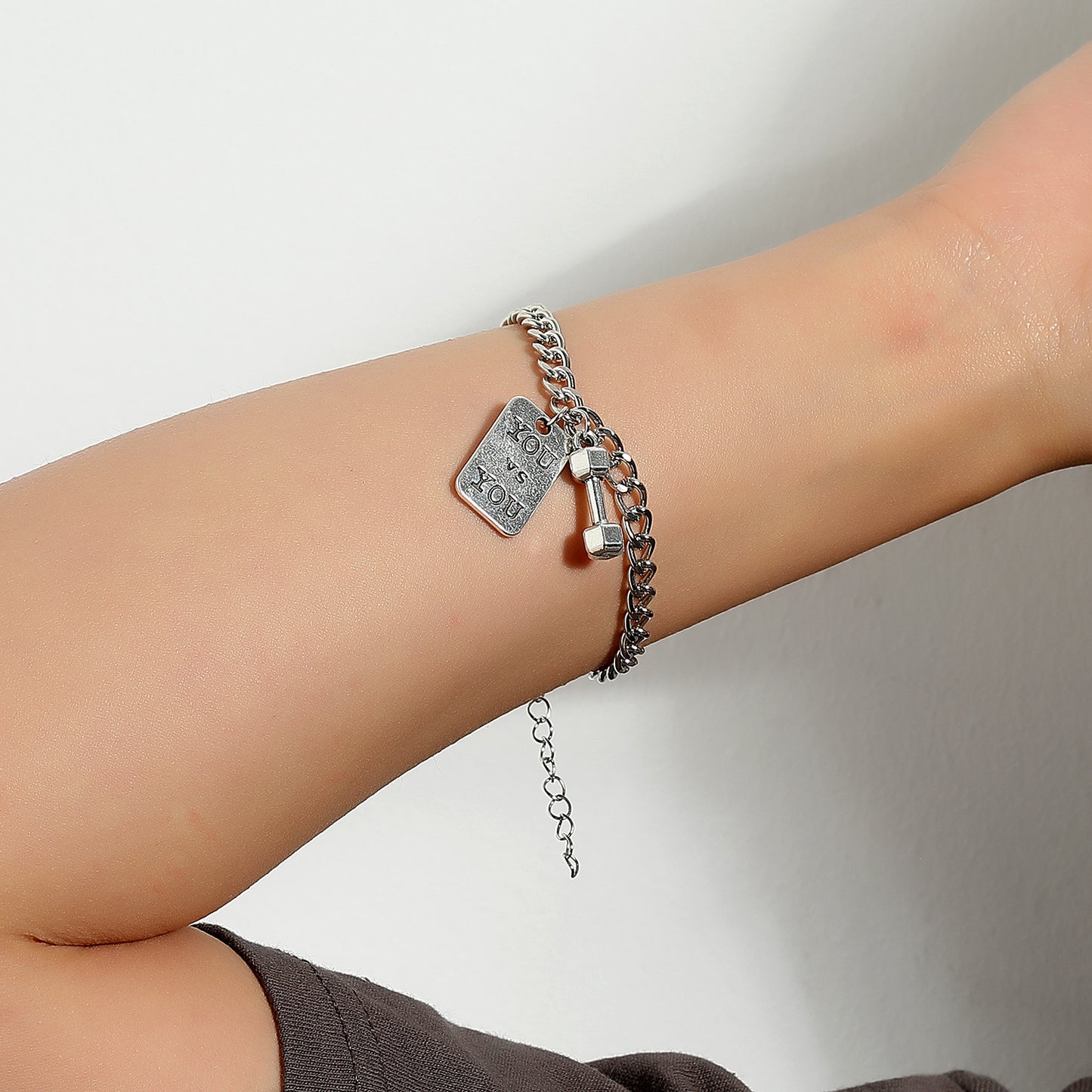 Women's Letter Style Alloy Plated Bracelet - Fashion Fitness Gym Jewelry for Travel Souvenir, Exhibition, Promotion, Employee Gift, Anniversary, Business Gift, Opening Ceremony