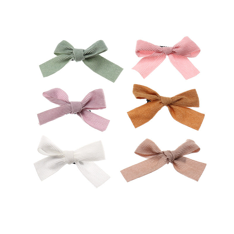 Lindo pasador de pelo con lazo para niñas, estilo hada del bosque natural, diseño minimalista con revestimiento de resina, material de tela
