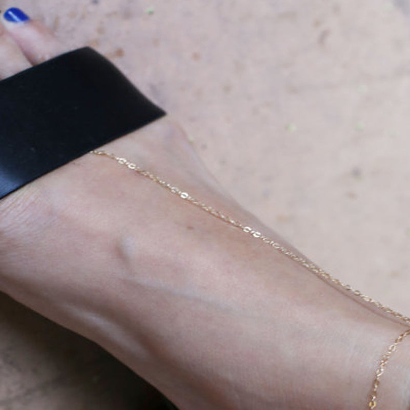 Women's Geometric Vintage Minimalist Gold Tone Anklet Fashion Beach Jewelry