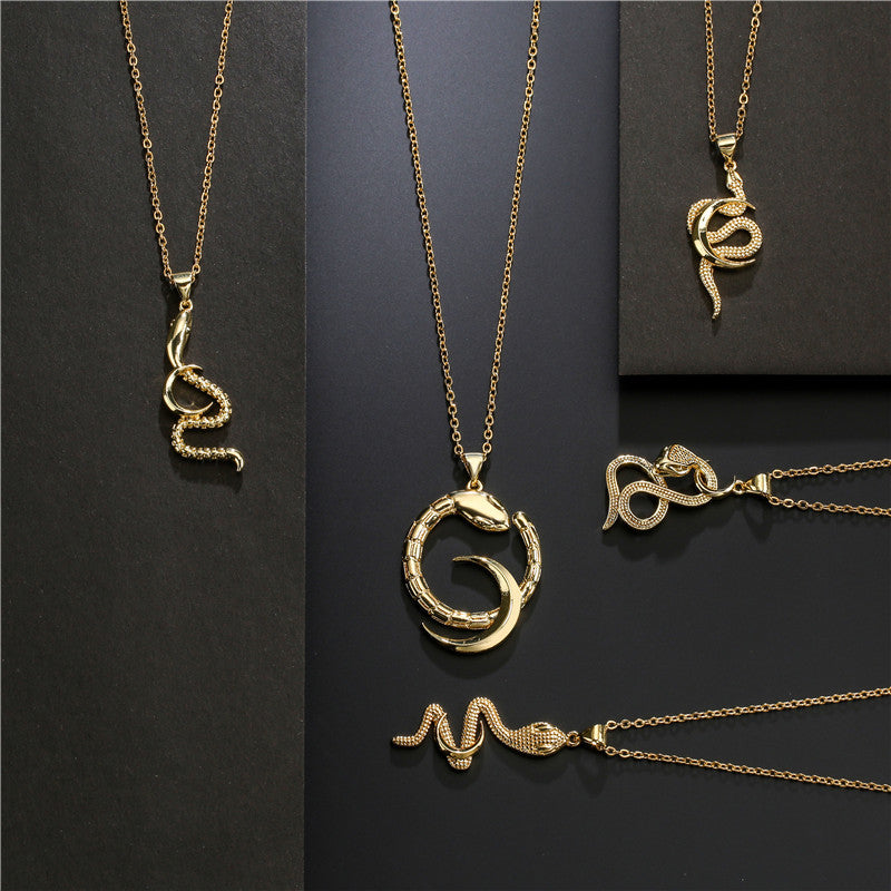 Vintage Hip-hop Brass Cable Chain Necklace