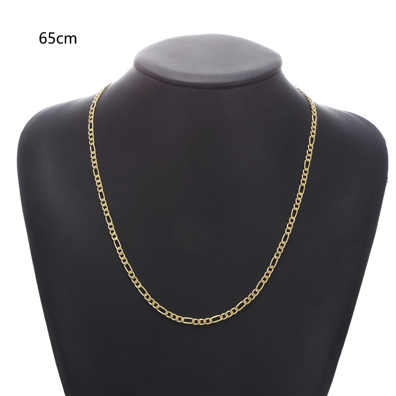 Elegant Geometric Alloy Plated Cable Chain Necklace for Women