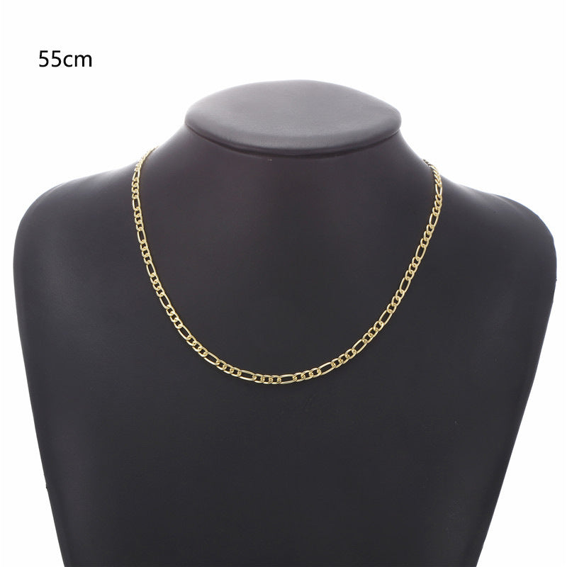 Elegant Geometric Alloy Plated Cable Chain Necklace for Women