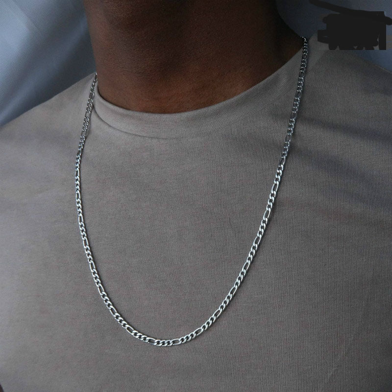 Hip-hop Minimalist Geometric Iron Plated Necklace with Alloy Pendant for Men and Women