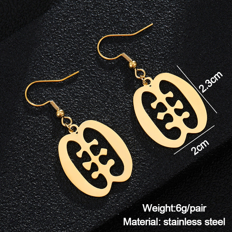 Pendientes de Acero Inoxidable Dorados Geométricos para Mujer, Joyería de Moda llamativa, Diseño Minimalista, Estilo Bohemio, Accesorio Unisex