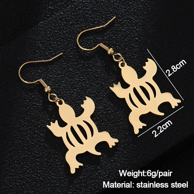 Pendientes de Acero Inoxidable Dorados Geométricos para Mujer, Joyería de Moda llamativa, Diseño Minimalista, Estilo Bohemio, Accesorio Unisex