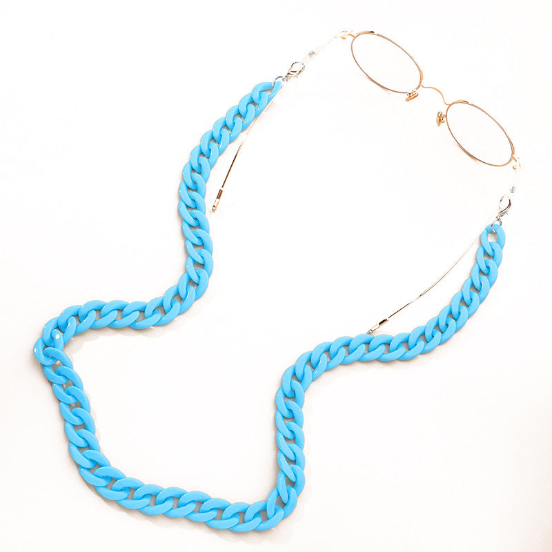 Fashion Tortoiseshell Amber Acrylic Eyeglass Chain