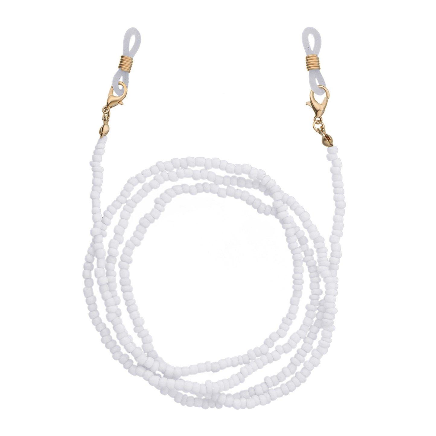 Colorful Glass Bead Ball Chain Eyewear Holder for Women