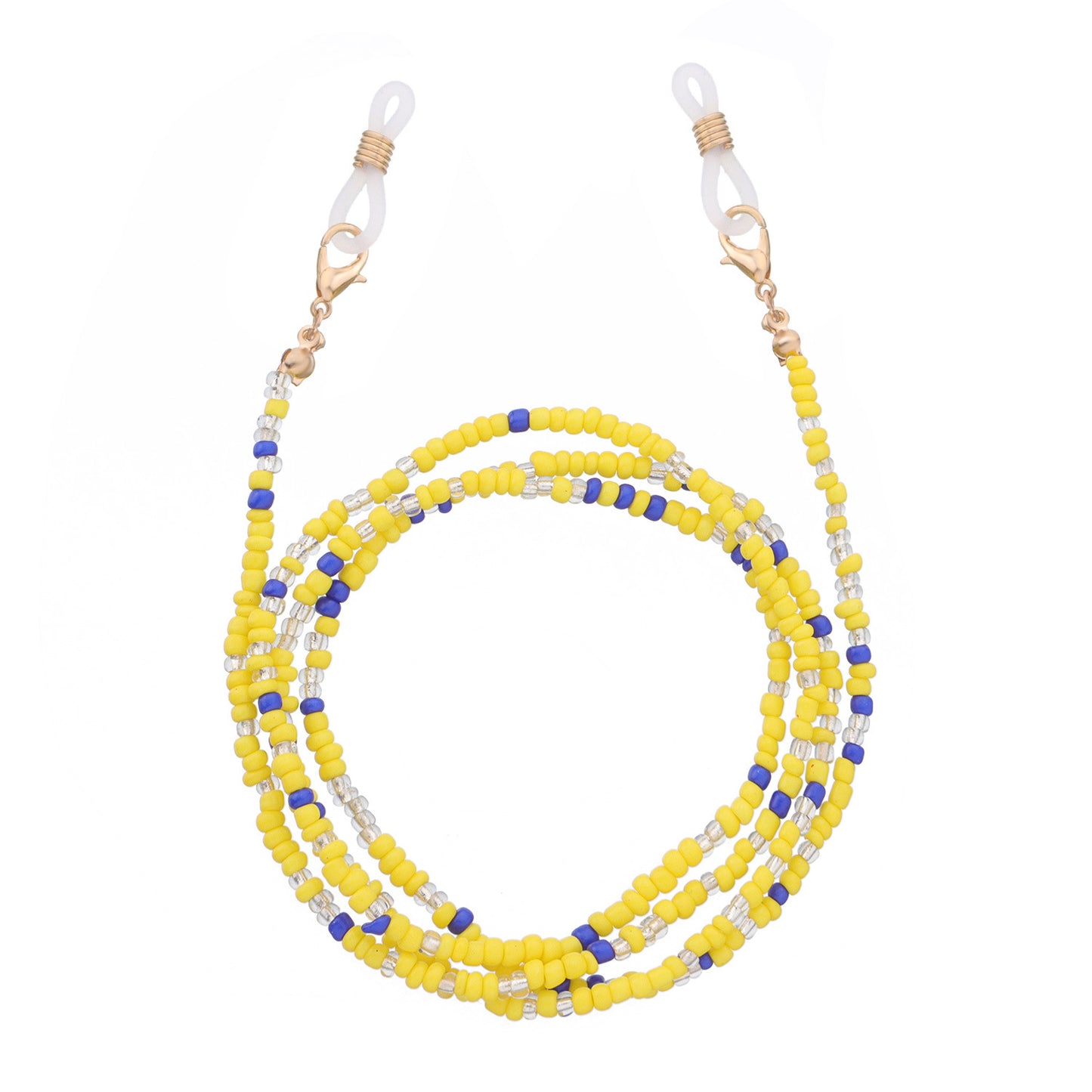 Colorful Glass Bead Ball Chain Eyewear Holder for Women