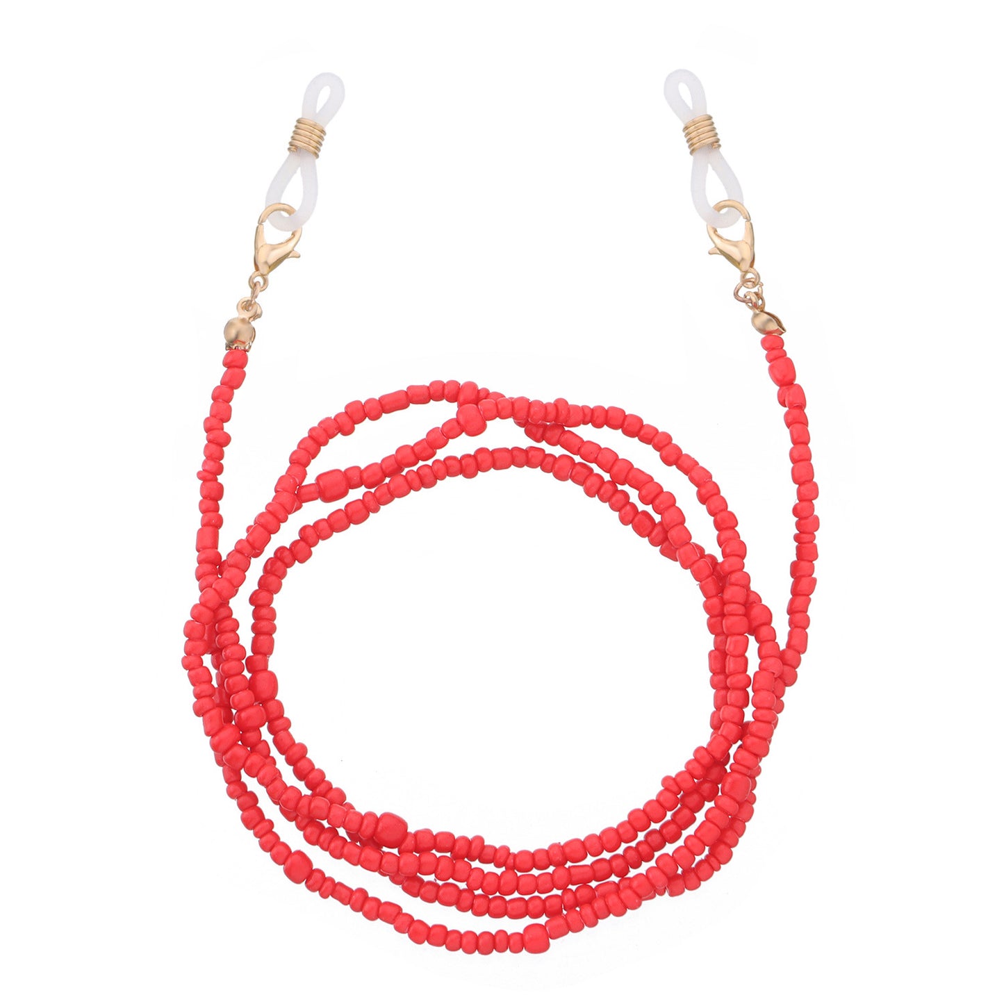 Colorful Glass Bead Ball Chain Eyewear Holder for Women