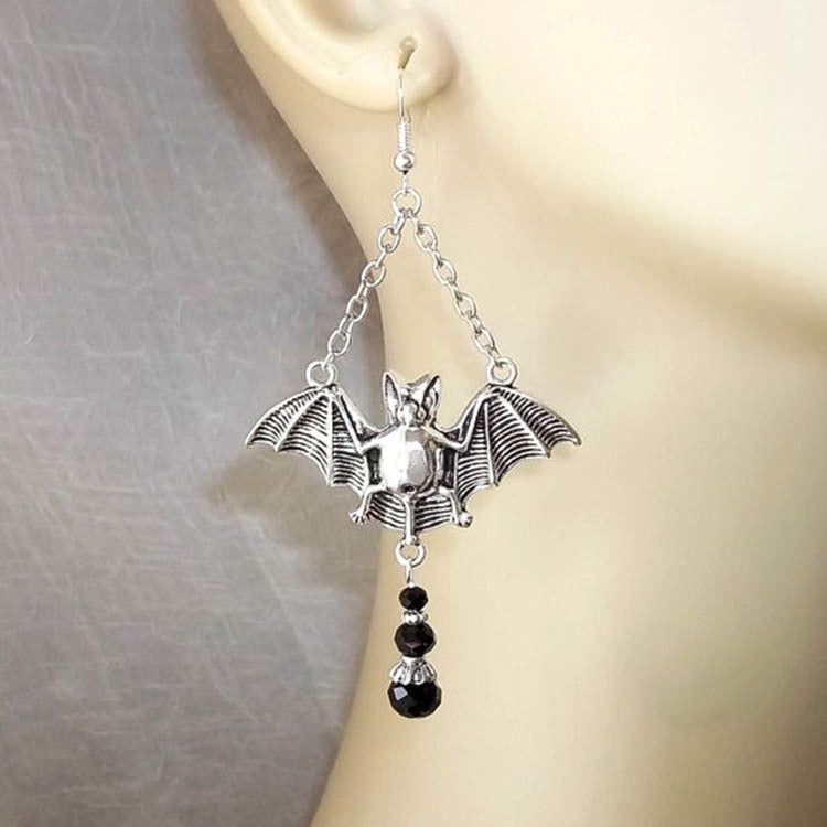 Fashion Women's Geometric Bat Dangle Earrings Alloy Trendy Minimalist Ear Jewelry