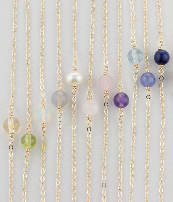 Minimalist Teardrop Crystal Pendant Necklace for Women Adjustable Alloy Locket Chain