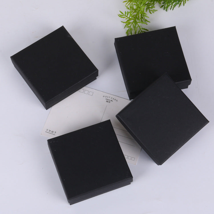 Retro Kraft Paper Earring Box Minimalist Artistic Jewelry Packaging Gift Box for Rings Bracelets