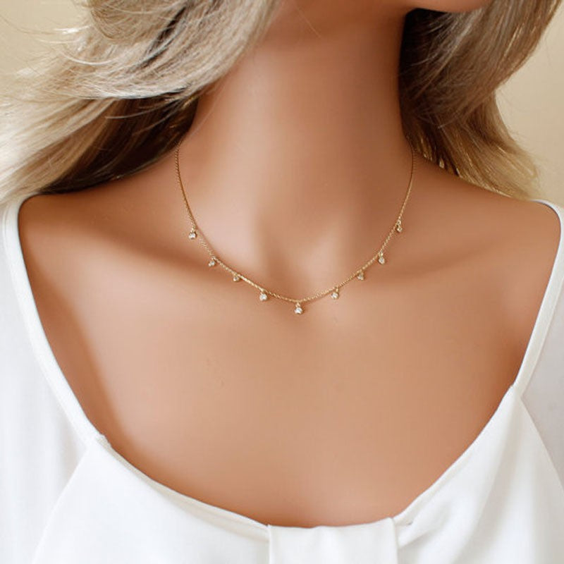 Women's Geometric Alloy Pendant Necklace with Regular Chain Minimalist Locket Style Fashion Jewelry