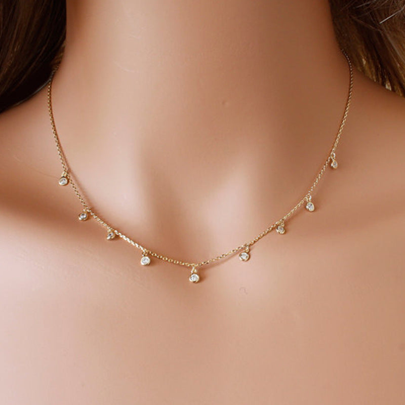 Women's Geometric Alloy Pendant Necklace with Regular Chain Minimalist Locket Style Fashion Jewelry