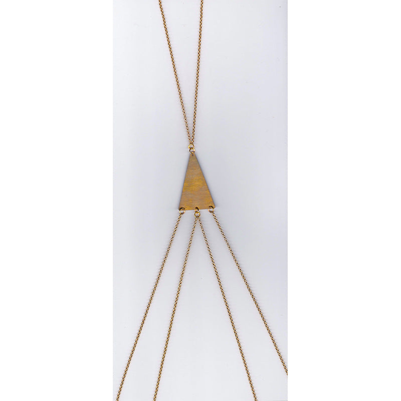 Triangle Alloy Body Chain Necklace for Women