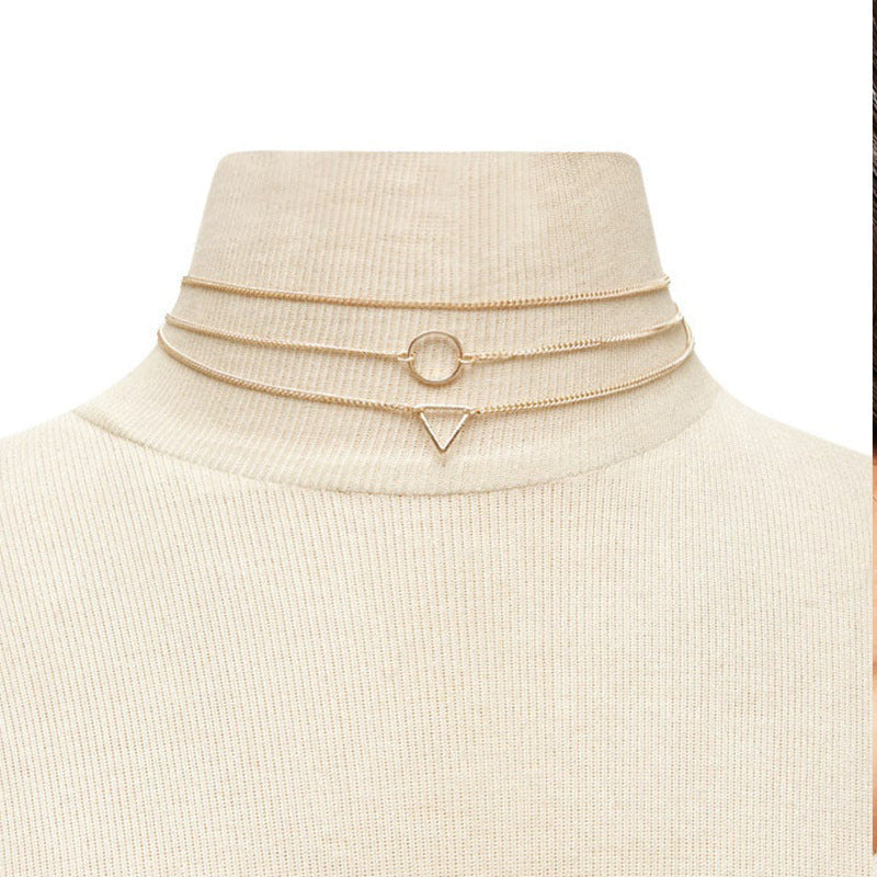 Alloy Geometric Necklace
