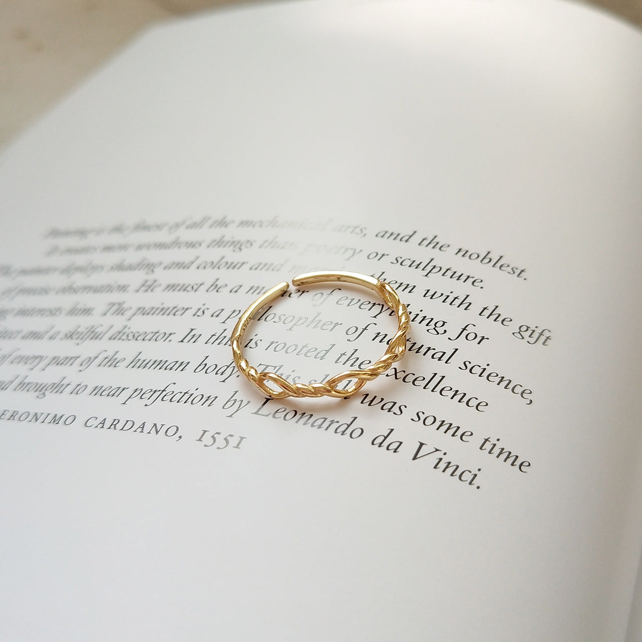 Minimalist Sweet 925 Sterling Silver Geometric Oval Open Ring