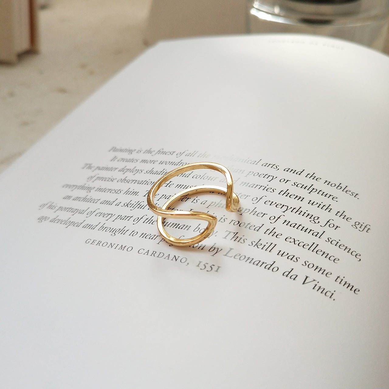Minimalist Sweet 925 Sterling Silver Geometric Oval Open Ring