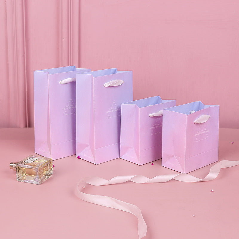 Pink Blue Gradient Jewelry Box for Earrings Rings Necklaces
