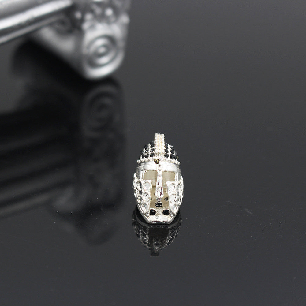 Micro Inlaid Cubic Zirconia Alloy Spacer Bead Charm Bar