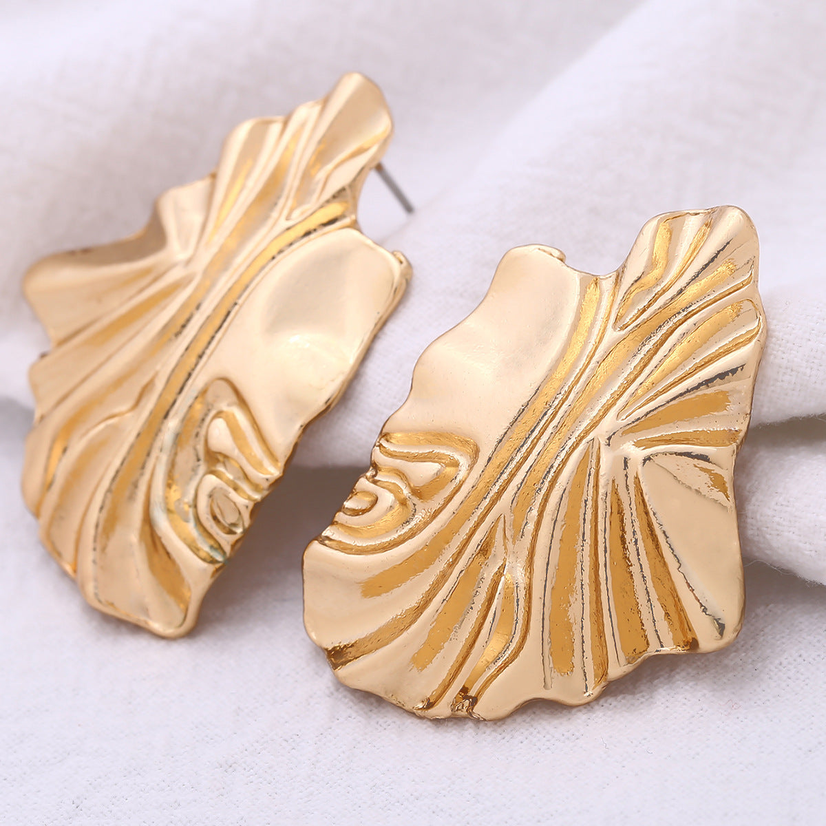 Pendientes geométricos minimalistas de aleación para mujer