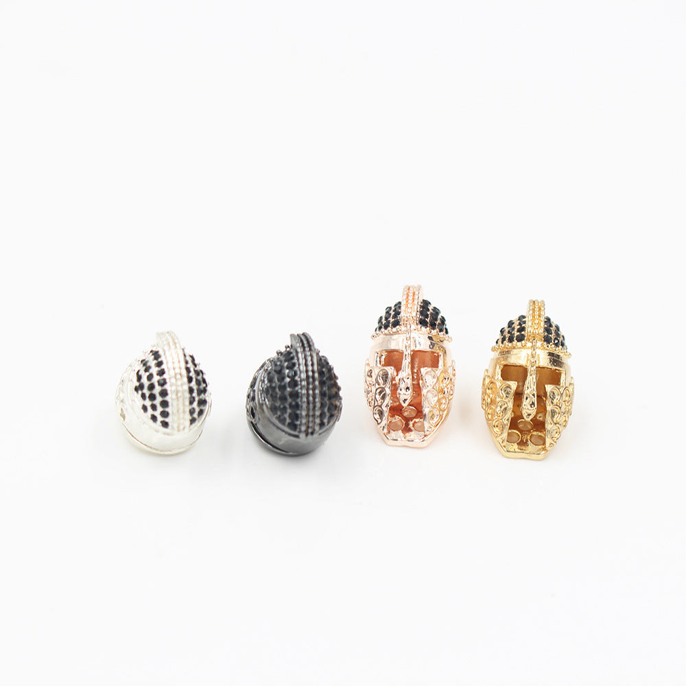Micro Inlaid Cubic Zirconia Alloy Spacer Bead Charm Bar
