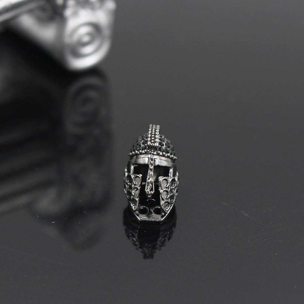 Micro Inlaid Cubic Zirconia Alloy Spacer Bead Charm Bar