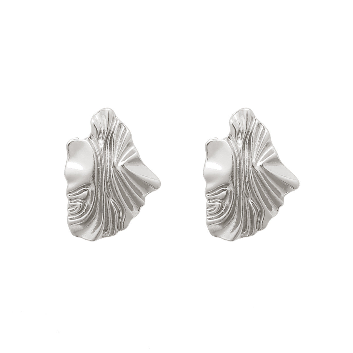 Pendientes geométricos minimalistas de aleación para mujer
