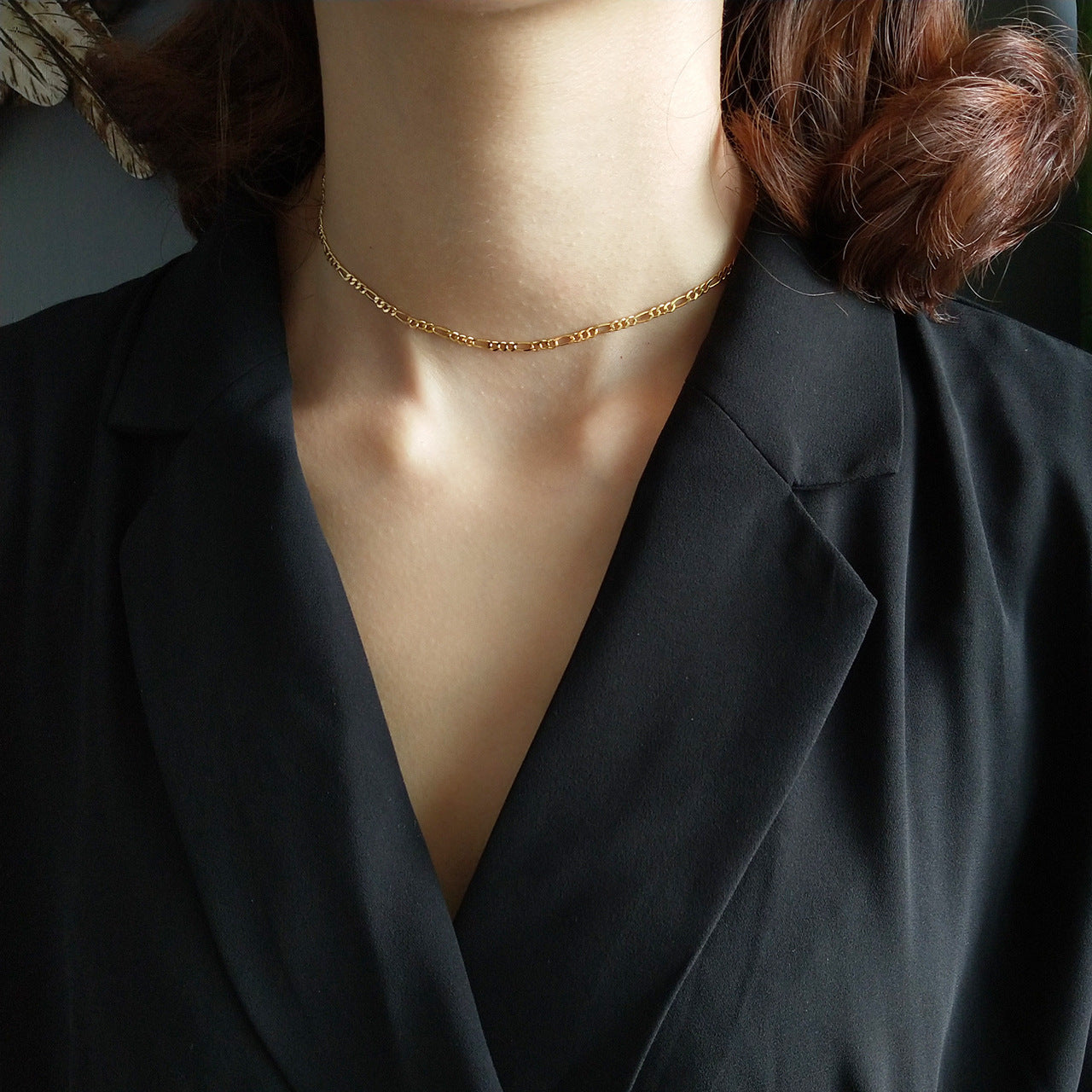 Minimalist 925 Sterling Silver 18K Gold Plated Geometric Braided Necklace Irregular Chain
