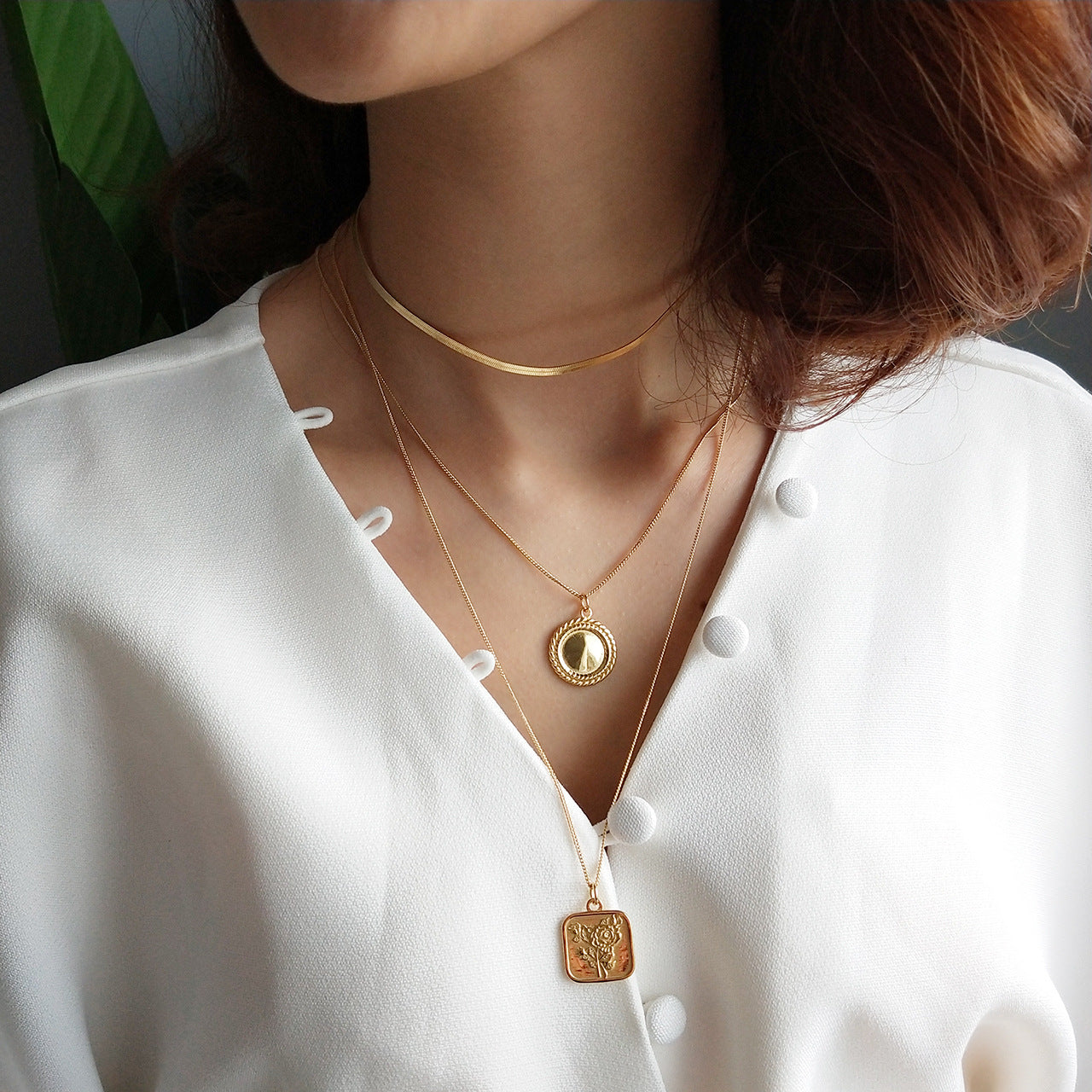 Minimalist 925 Sterling Silver Geometric Heart Polished Necklace