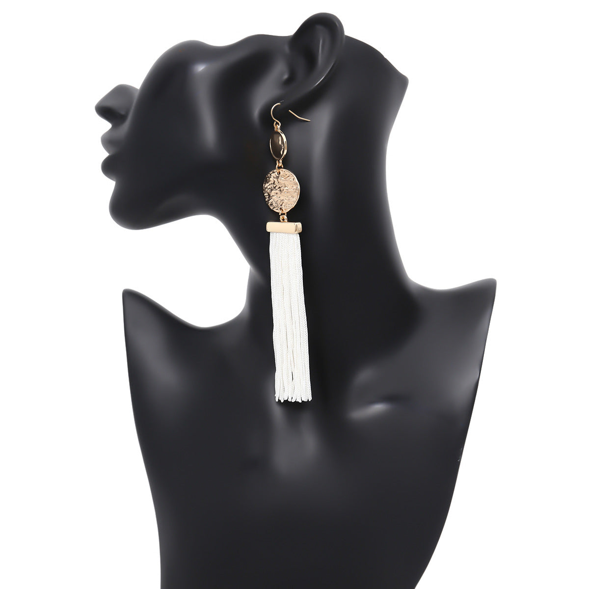 Pendientes de borla geométricos minimalistas para mujer, chapados en aleación, pendientes colgantes