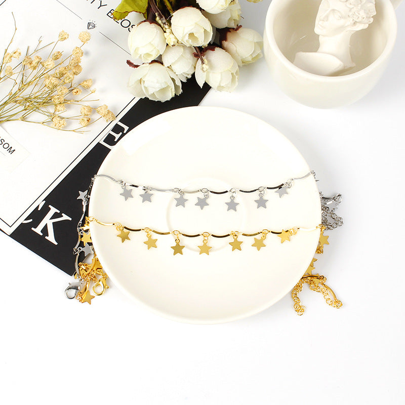 High-Gloss Star Pendant Necklace for Women