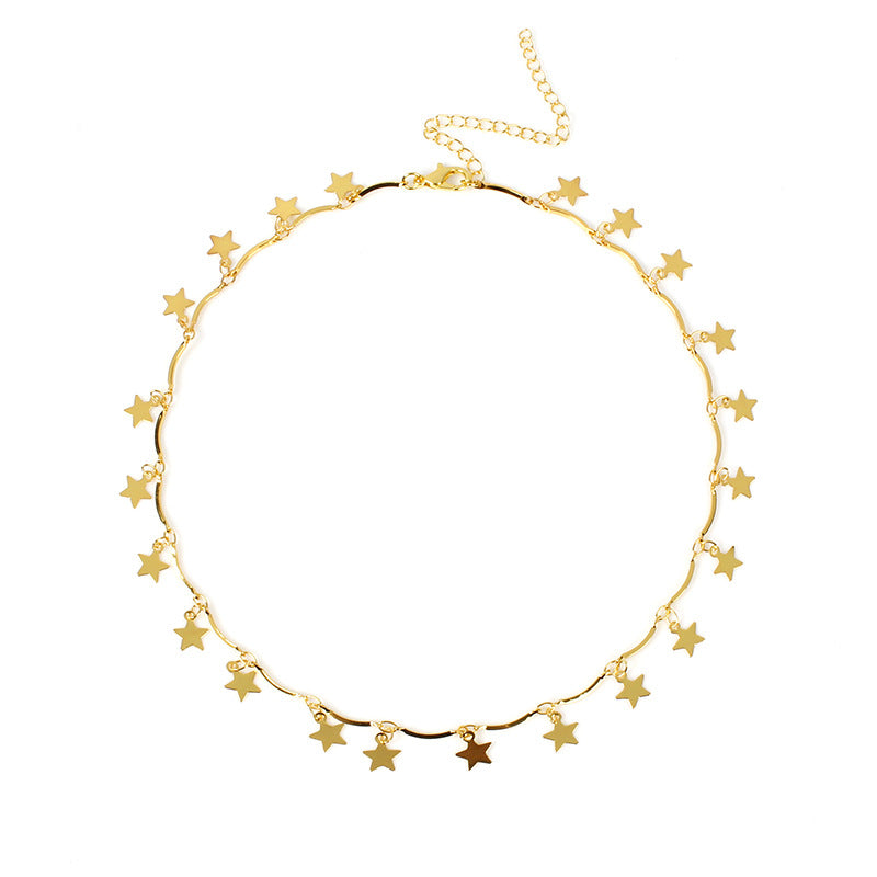 High-Gloss Star Pendant Necklace for Women