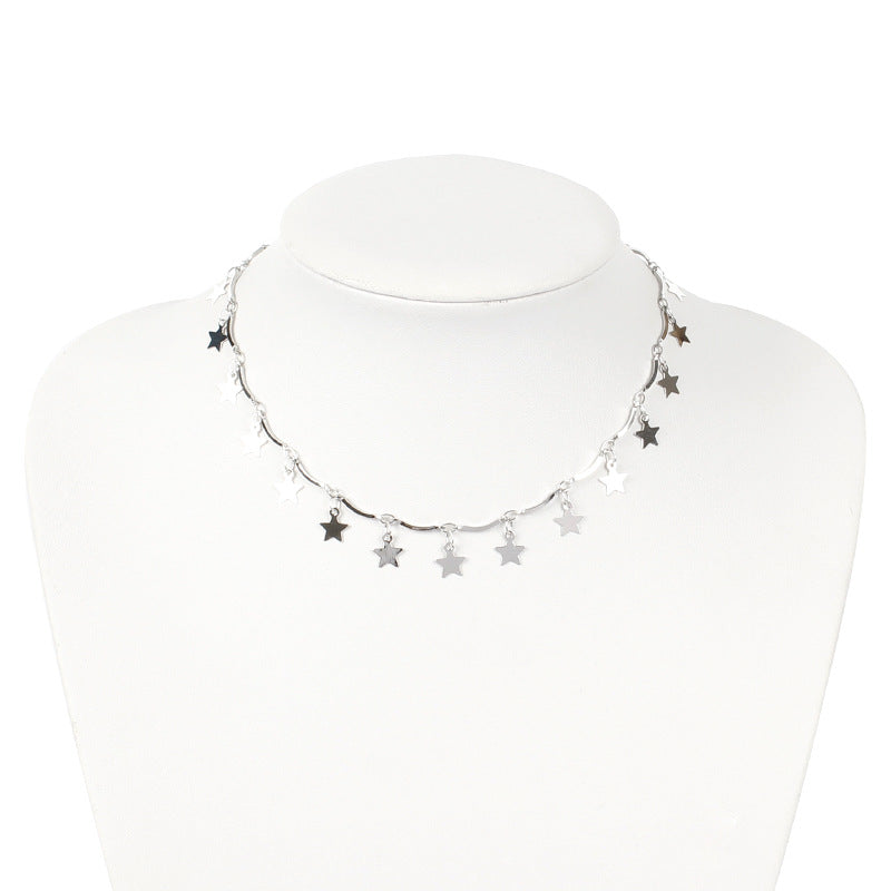 High-Gloss Star Pendant Necklace for Women