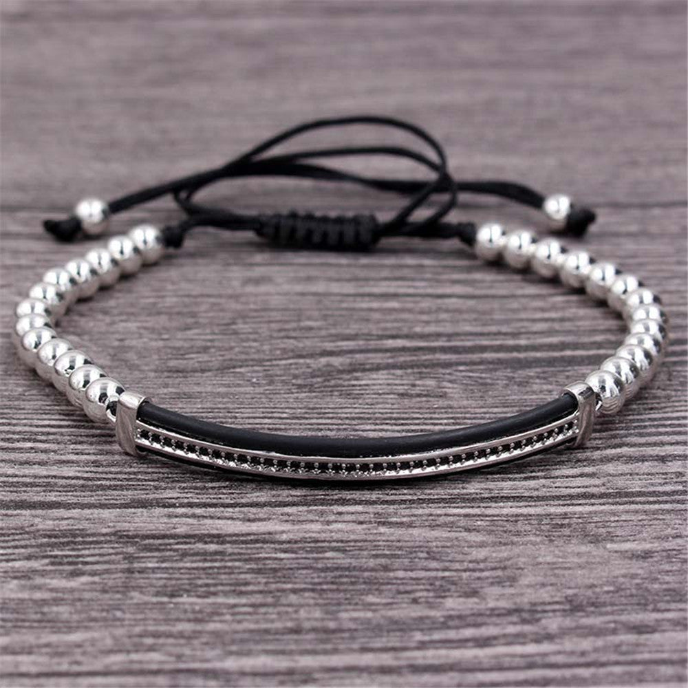 Minimalist Geometric Alloy Plated Bracelet for Unisex