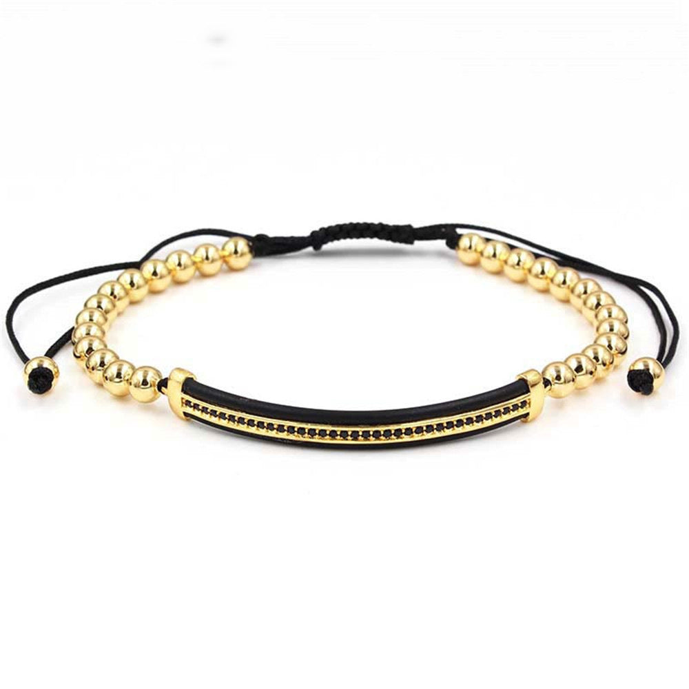 Minimalist Geometric Alloy Plated Bracelet for Unisex