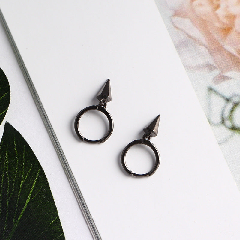 Sweet Streetwear 925 Sterling Silver Teardrop Geometric Polished Hoop Earrings