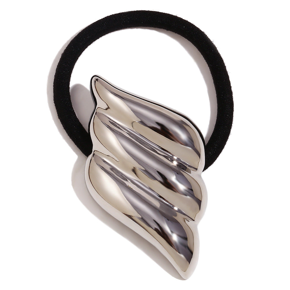 Vintage Butterfly Wing Hair Tie for Women Made of Stainless Steel with 18K Gold Plating