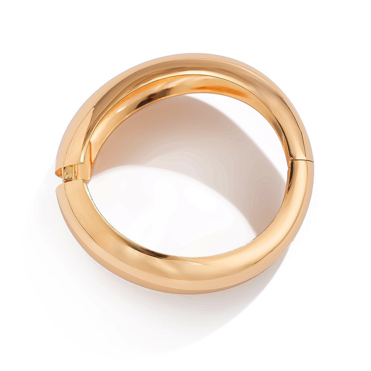 Fashion Polished Plated Geometric Teardrop Cuff Bracelet for Women
